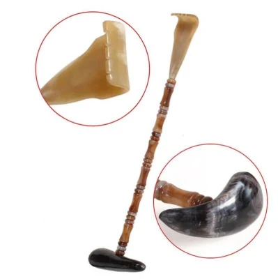 Comfortable Back Scratcher Water Buffalo Horn Guasha Massage Tool